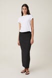 Knit Maxi Skirt, CLASSIC STRIPE BLACK - alternate image 1
