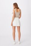 Pleated Tennis Mini Skirt, WHITE - alternate image 4