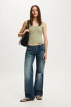 Goldie Rib Scoop Cami, PALE EUCALYPTUS - example image 2