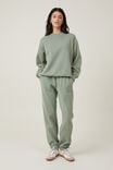 Classic Fleece Washed Crew Sweatshirt, WASHED SAGE - alternate image 2