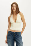 Hold Me Gathered Halter, VANILLA GLOW - example image 1
