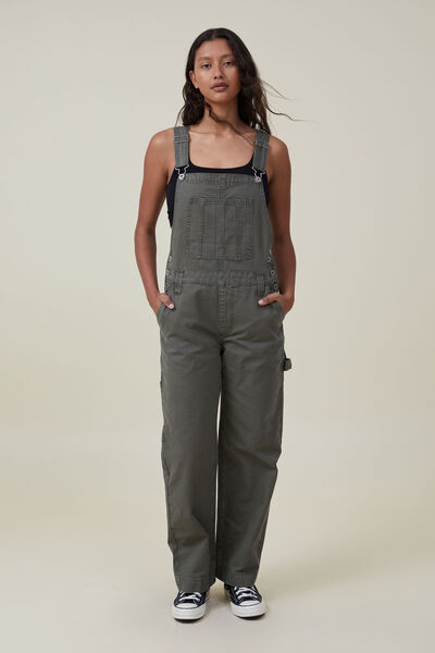 Utility Canvas Overall, MOSS GREEN