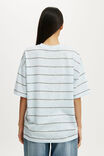 Boxy Short Sleeve Tee, ADA STRIPE SEASIDE BLUE - example image 3
