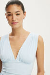 Hold Me Gathered V Tank, SEASIDE BLUE - example image 4
