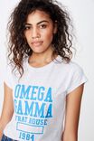 Essential Slogan T Shirt, OMEGA GAMMA/SILVER MARLE