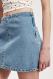 Gigi Denim Mini Skirt, BREEZE BLUE - alternate image 4