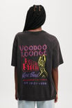 Rolling Stones Boxy Graphic Tee, LCN BR ROLLING STONES VOODOO/ WASHED BLACK - alternate image 3