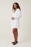 Quincy Long Sleeve Mini Dress, WHITE - alternate image 2