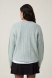 Luxe Pullover, MEADOW MIST CABLE - alternate image 3