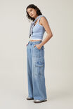 Relaxed Cargo Jean, BREEZE BLUE - alternate image 1