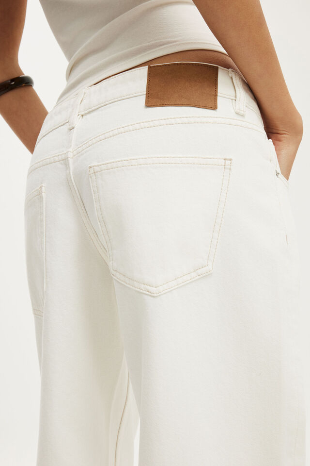 Petite Low Rise Straight Jean, VINTAGE WHITE