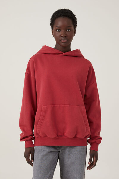 Classic Washed Hoodie, WASHED RED