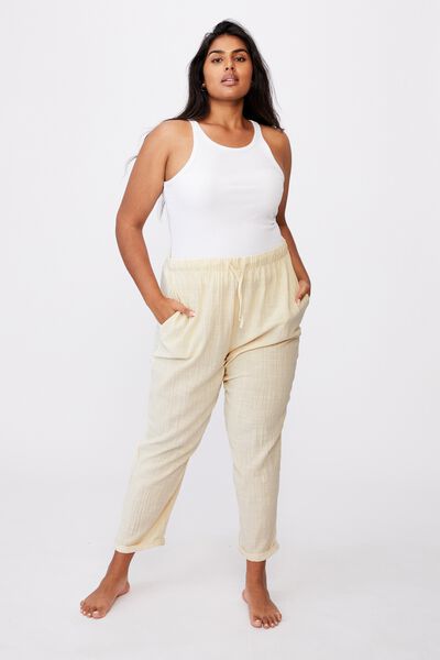 Curve Cali Pull On Pant, WARM LINEN