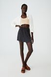 Petite Pleated Mini Skirt, POPPY POLKA DOT BLACK