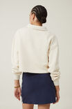 Classic Fleece Collared Sweatshirt, BH/COCONUT - alternate image 3
