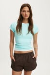 Chloe Sporty Short, KYLIE PINSTRIPE DARK OAK - example image 2
