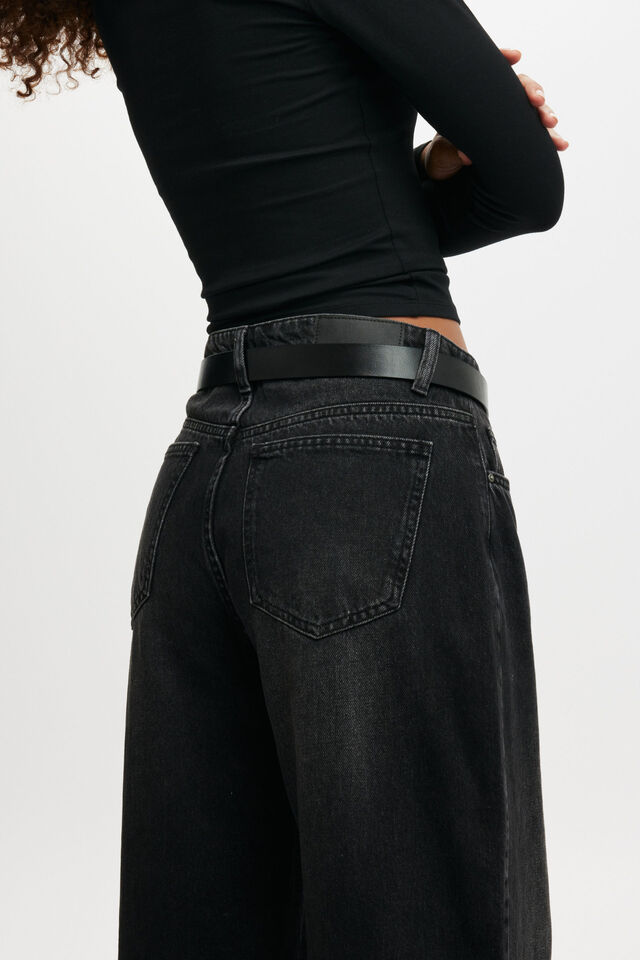 Relaxed Wide Jean, BLACK PEPPER