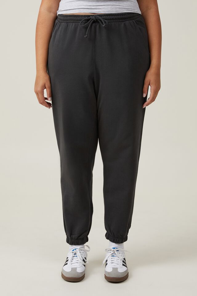 Classic Washed Trackpant, WASHED BLACK