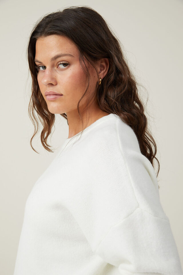 Luxe Pullover, WHITE