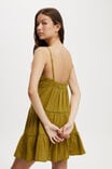 Stella Tiered Mini Dress, OLIVE - alternate image 3