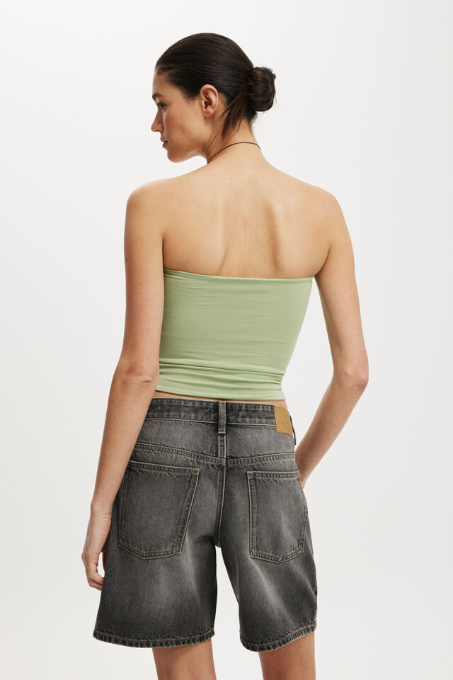 Relaxed Denim Short, JAGGAR BLACK