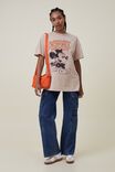 Mickey Oversized Fit Lcn Graphic Tee, LCN DIS MICKEY THE ONE AND ONLY/CHESTNUT - alternate image 2