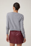 Faux Leather Mini Skirt, DEEP CHERRY - alternate image 3