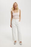 Straight Crop Jean, VINTAGE WHITE - alternate image 1