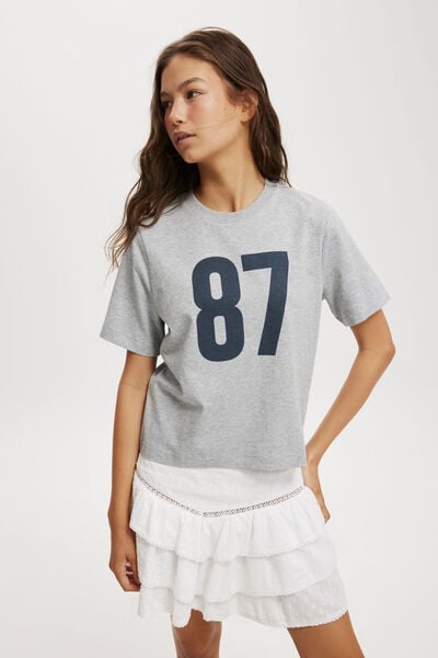 The Classic Tee, EIGHTY SEVEN/WINTER GREY MARLE