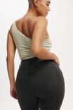 Calça - Curvy High Stretch Skinny Jean, WASHED BLACK RIP - vista alternativa 5