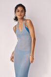 Sheer Knit Maxi Dress, ELEMENTAL BLUE DIP DYE - alternate image 1