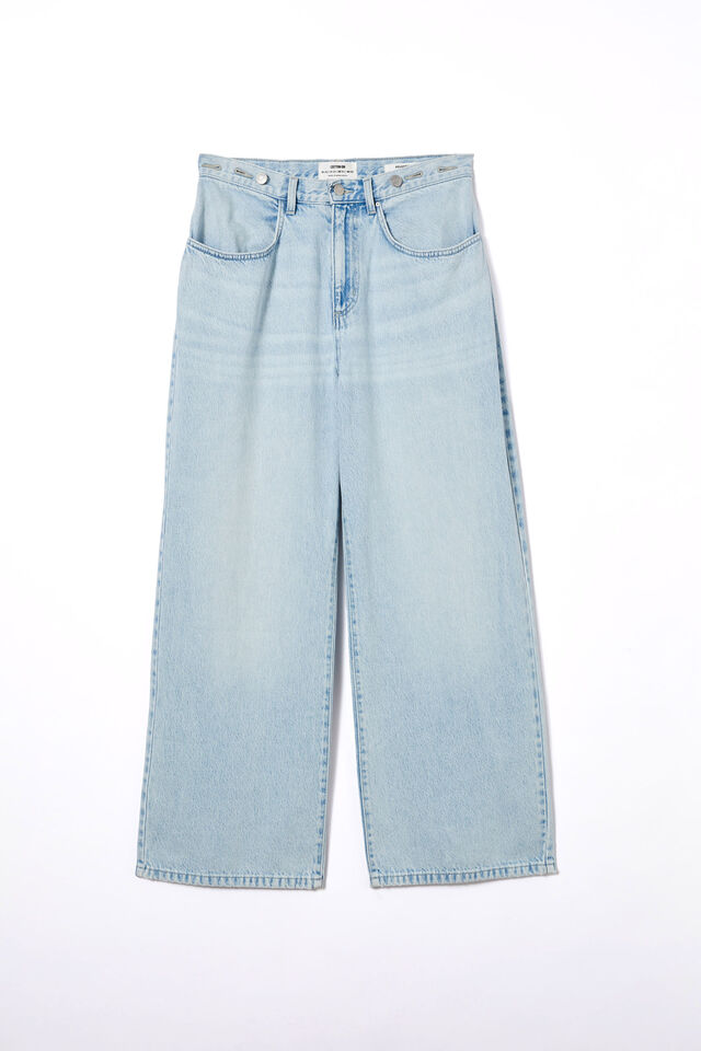 Adjustable Wide Jean, SEA BLUE