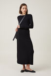 Urban Knit Maxi Dress, BLACK - alternate image 1