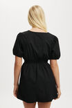 Allegra Tie Detail Mini Dress, BLACK - alternate image 3