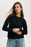 Hyper Weave Long Sleeve, BLACK - alternate image 1