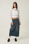 Open Knit Crop Pullover, WHITE - alternate image 1