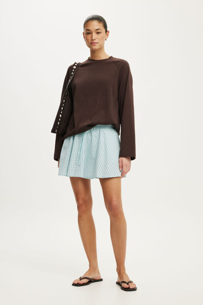 Chloe Skort, ARDEN CHECK BLUE