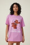 LCN WB SCOOBY DOO ATHLETICS CAMP/WASHED MAUVE