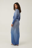 Sheer Knit Maxi Skirt, ELEMENTAL BLUE DIP DYE - alternate image 2
