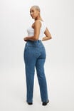 Calça - Curvy Stretch Straight Jean, SEA BLUE - vista alternativa 2