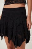 Eden Hanky Hem Mini Skirt, BLACK - alternate image 4