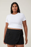Wrap Suiting Mini Skirt, BLACK - alternate image 5