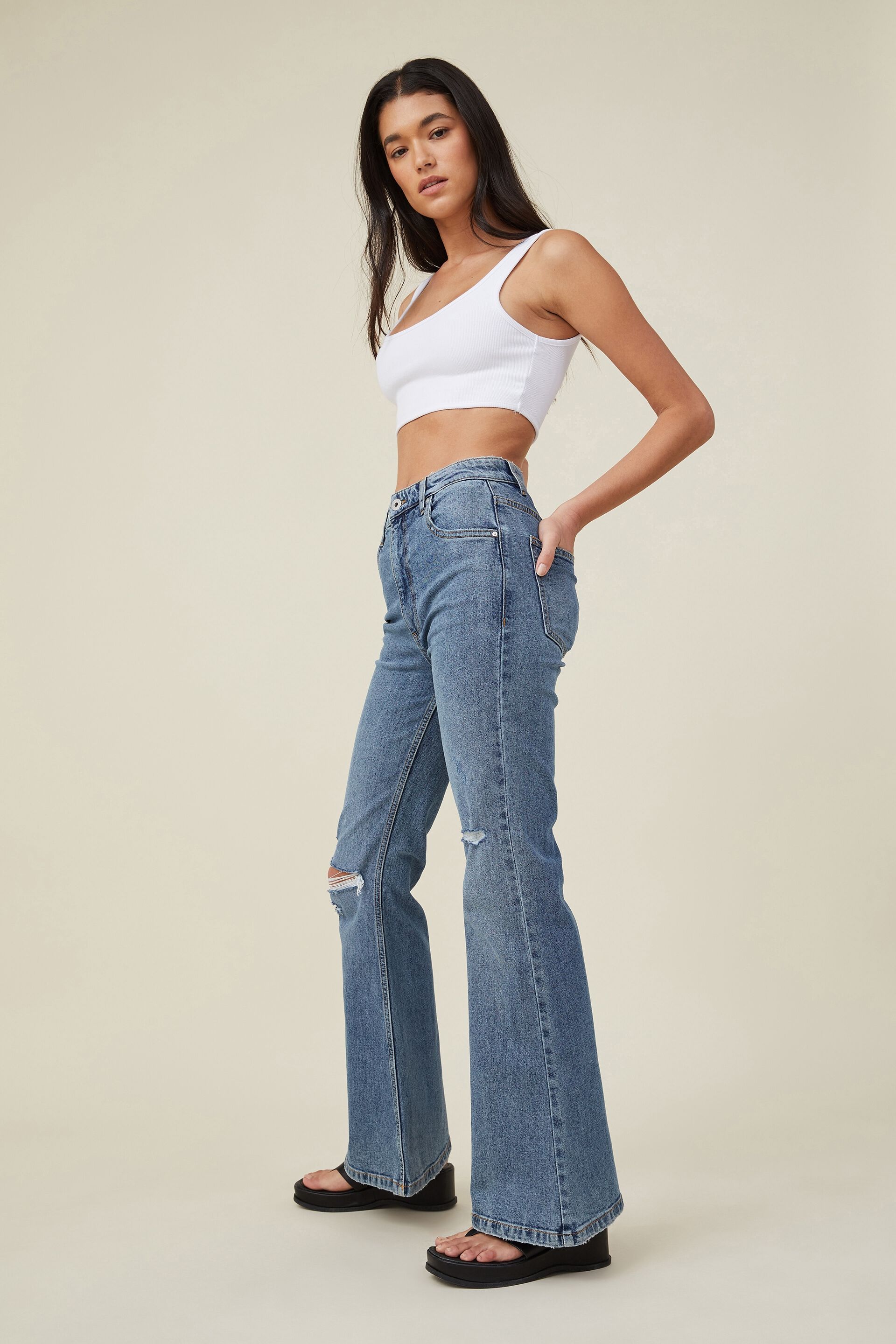 The 70s denim trend is back Heres how to wear and flaunt flare jeans