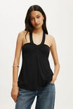 Reece Babydoll Halter, BLACK - example image 1