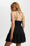 Haven Tiered Mini Dress, BLACK - alternate image 3