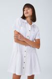 Scout Mini Shirt Dress, WHITE - alternate image 1