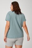 Curve Graphic Tee, MOON MOTH/TRANQUIL TEAL
