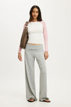 Everyday Smooth Raglan Long Sleeve, VINTAGE WHITE/FLAMINGO FIZZ - example image 2