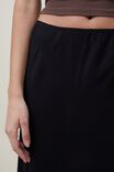 Picot Maxi Slip Skirt, BLACK - alternate image 4
