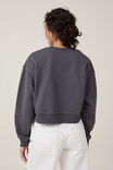 Classic Fleece Boxy Crew Sweatshirt, SIGNET / FADED SLATE - alternate image 3